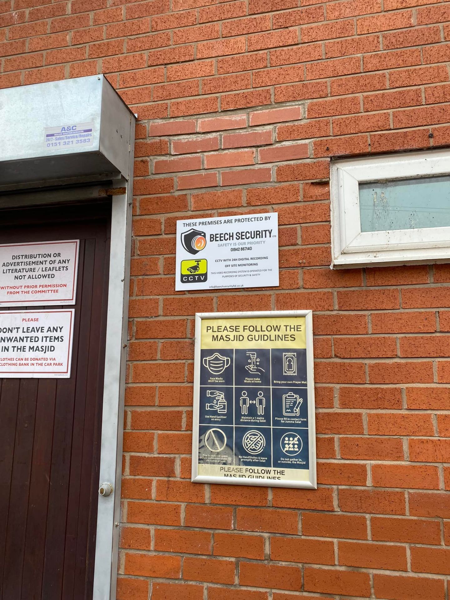 Wigan Mosque - Beech Security
