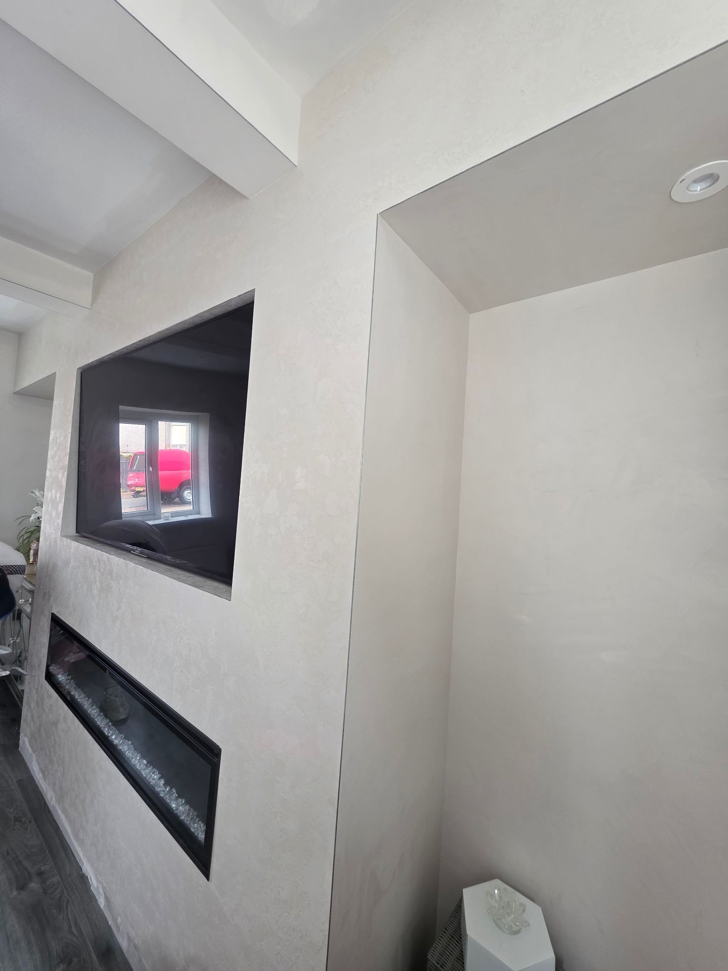 Fresco Harmony Media wall With Room Refresh - Taping and Jointing Newcastle