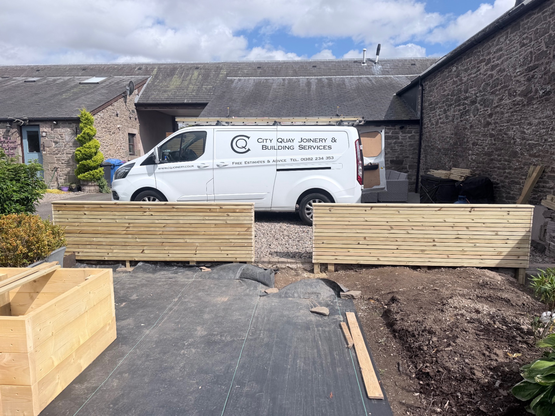 Venetian Slatted Fence - City Quay Joinery & Building Services