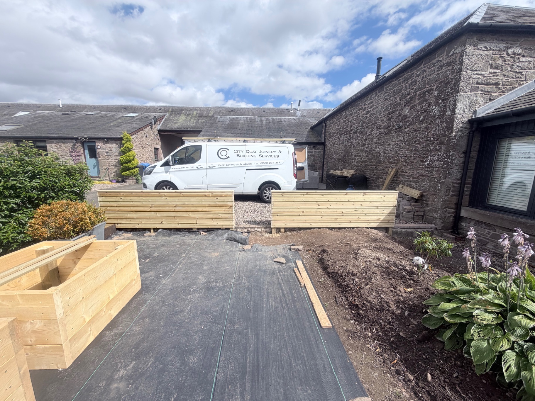 Venetian Slatted Fence - City Quay Joinery & Building Services