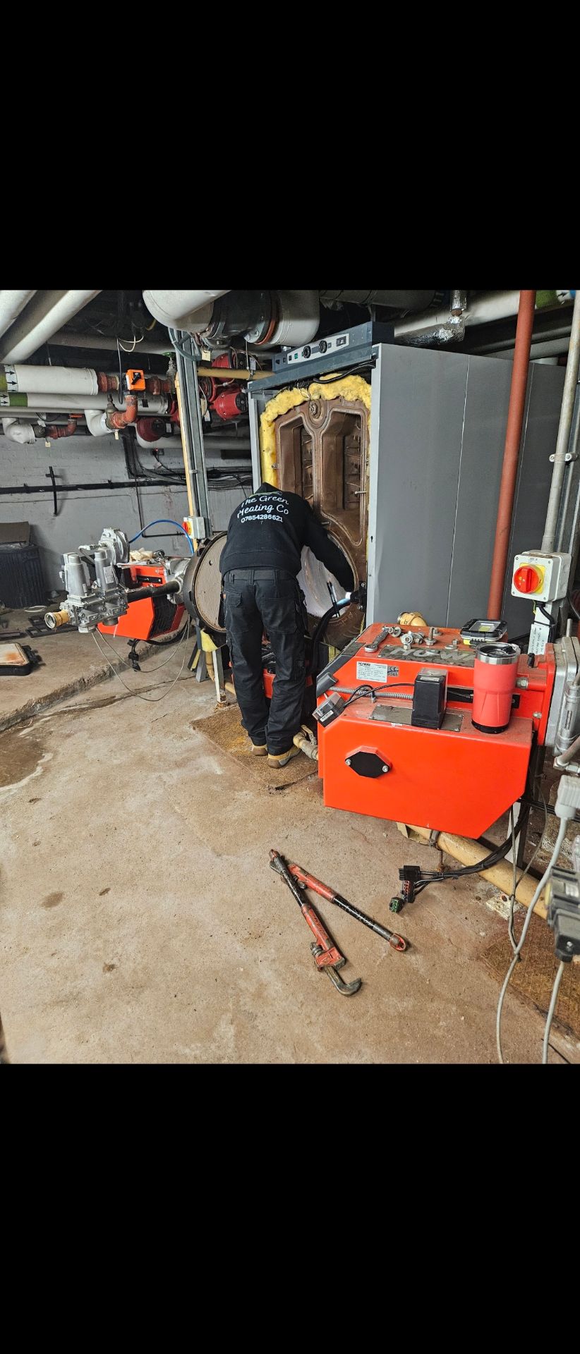 commercial boiler service in a school - The Green Heating Co