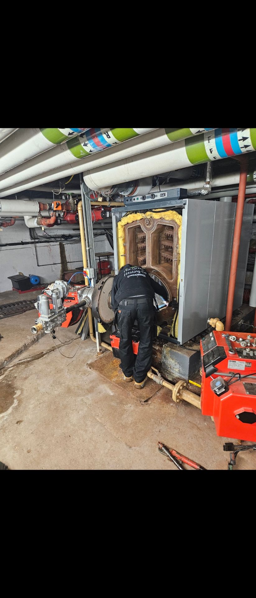 commercial boiler service in a school - The Green Heating Co