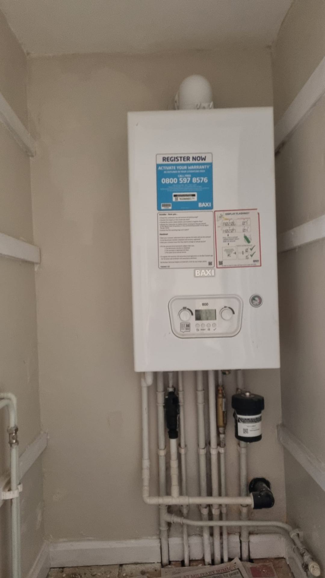 New boiler installation - Nicholas Hall