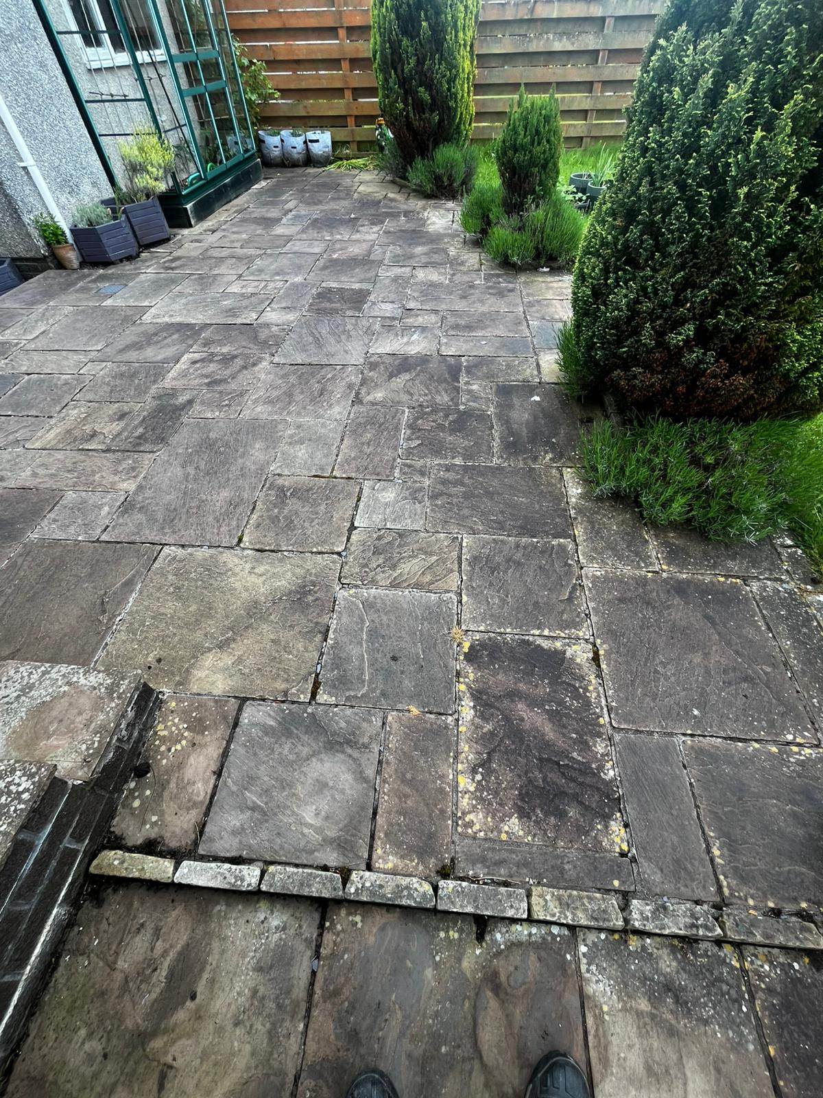 Softwashing a conservatory patio - Frosty Enterprises Ltd t/a Frostys Cleaning Services