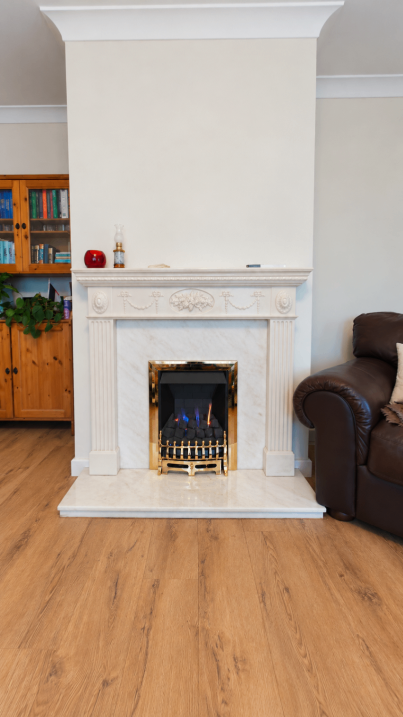 Focal Point gas fire installation in Glasgow - H Miller Gas Heating & Plumbing services