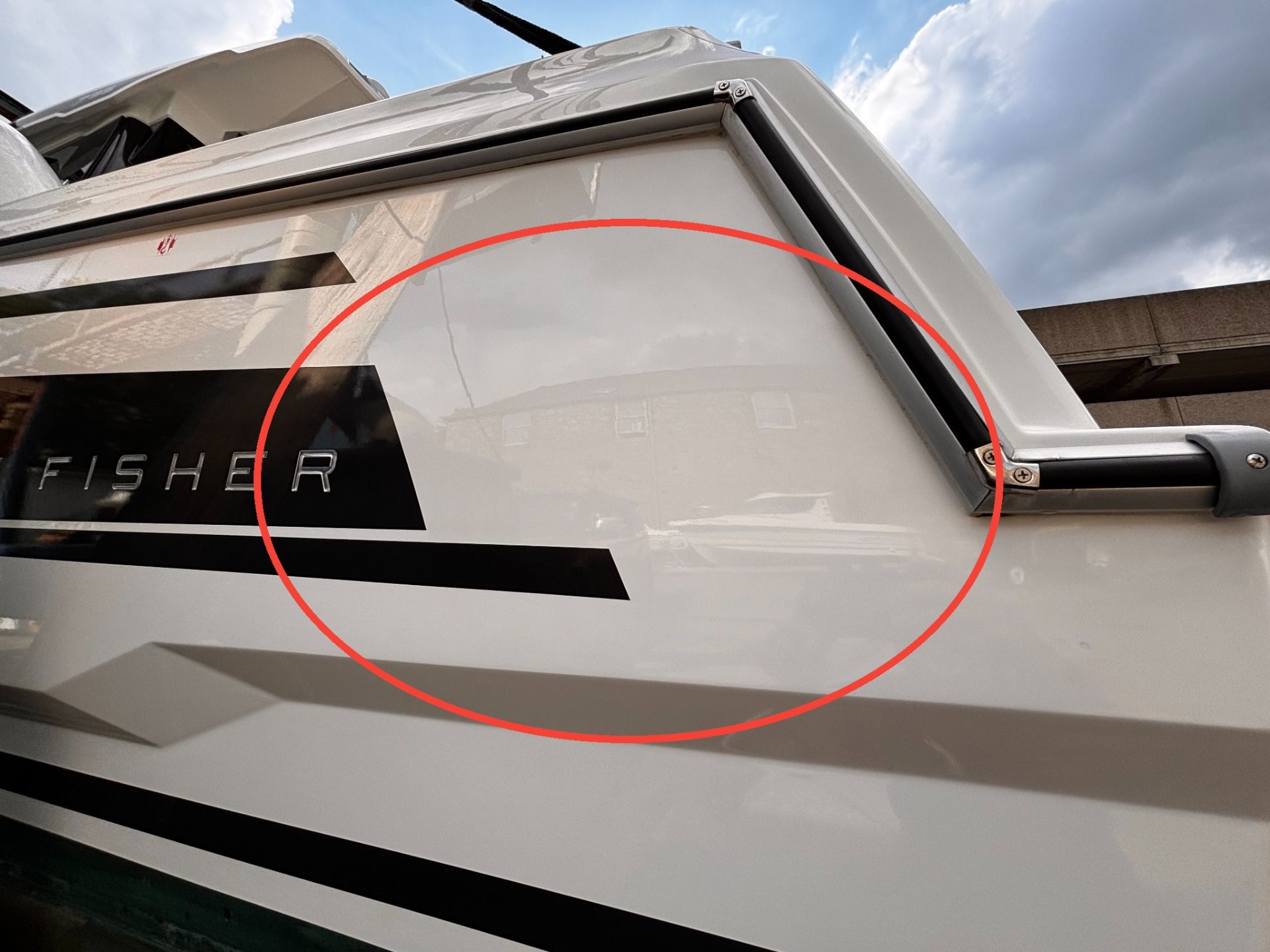 Tiempo - Fender Rub Localised Gelcoat Gloss Restoration | Caernarfon - Bright Boat Detailing